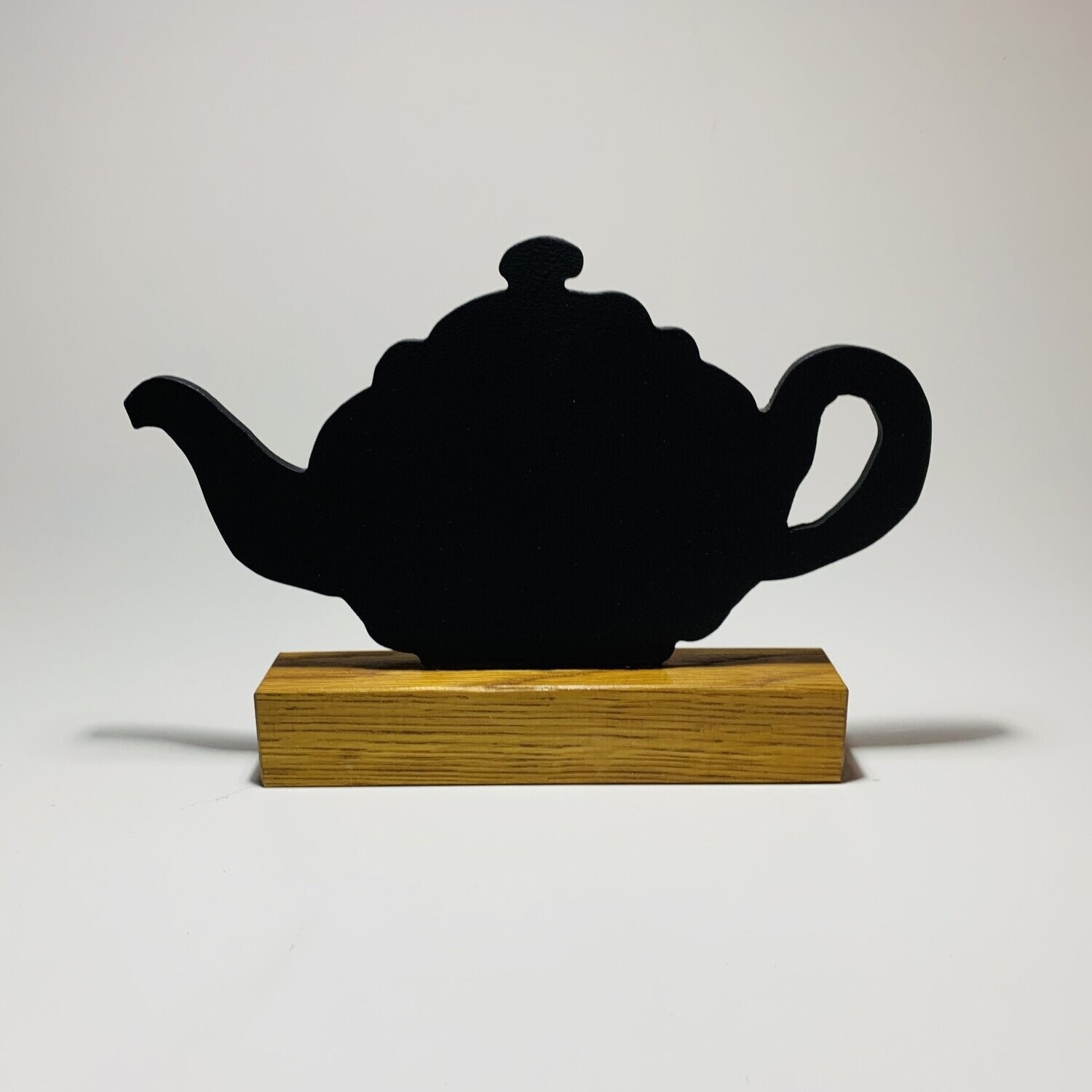 Tea pot blackboard on a stand