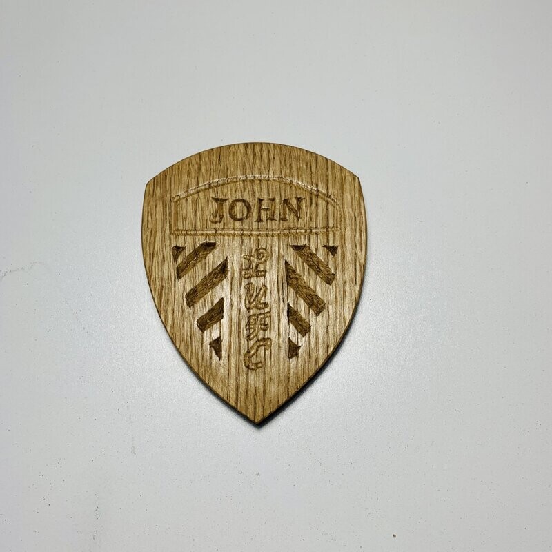 Personalised Leeds United coaster