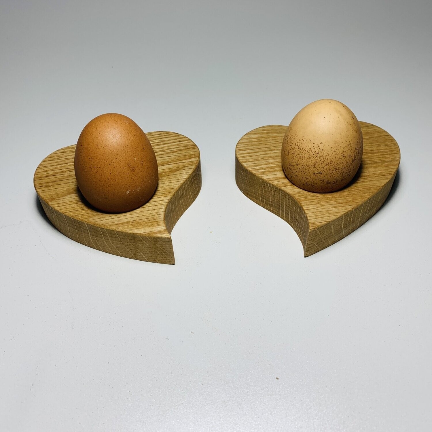 Heart shaped egg cups pair
