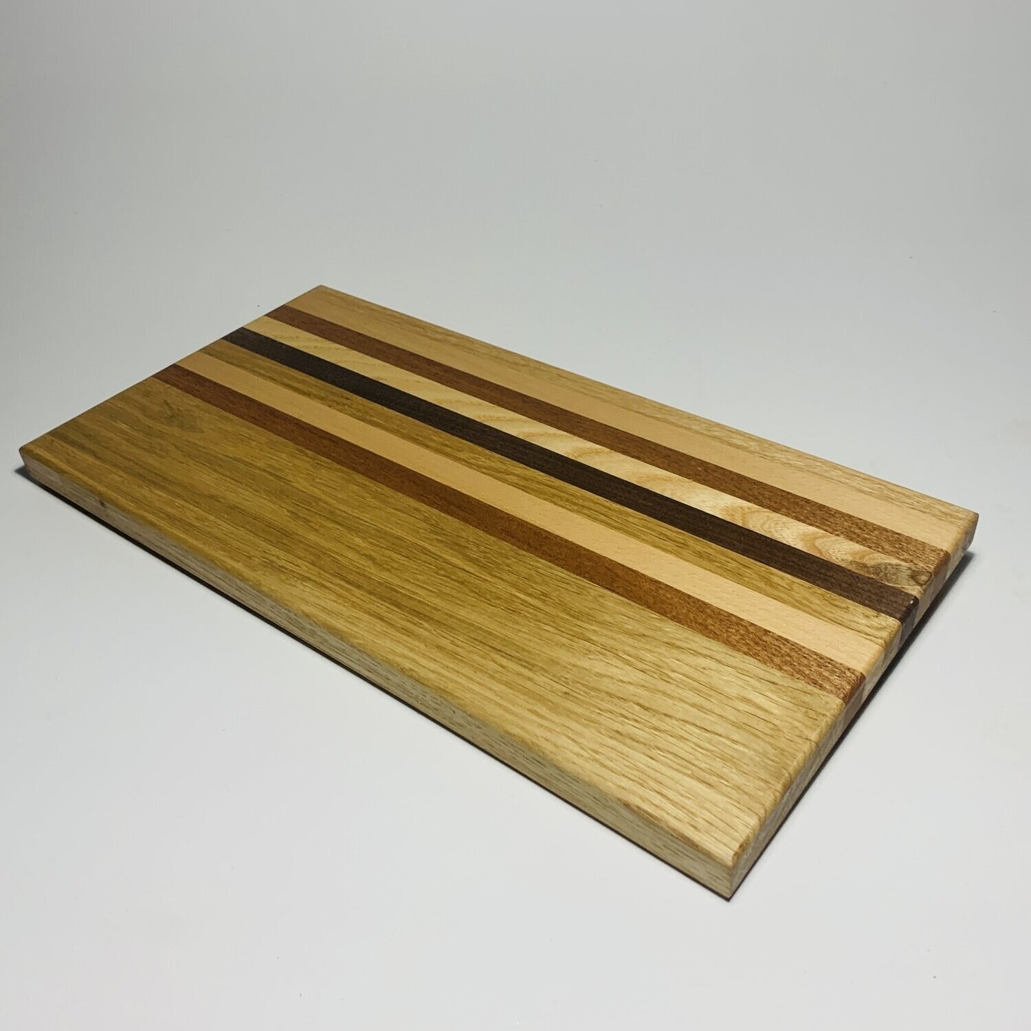 Striped serving platter-cheese board