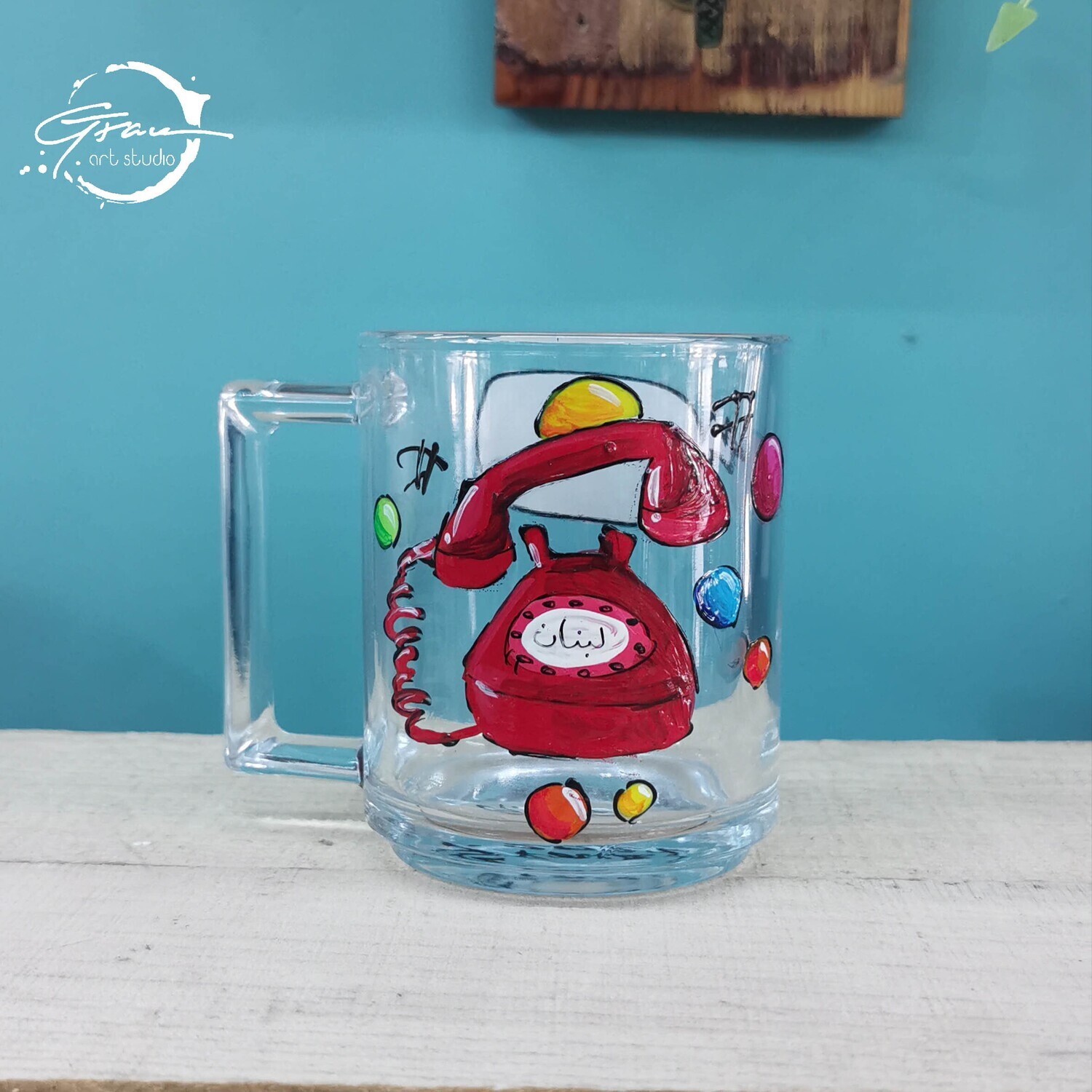 Red Phone Tea Cup
