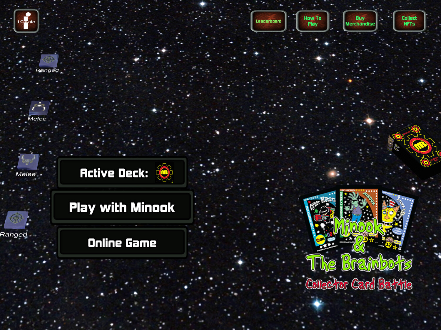 Minook and the Brainbots Collector Card Game (MAC)