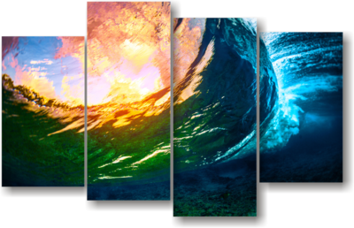 Eye of the Wave - Split Canvas Print