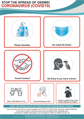 Entry Requirements - Coronavirus Safety Awareness Poster - A2