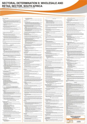 Sectoral Determination SD9 - A1 Laminated Poster (2025)