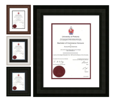 Certificate / Degree Frames