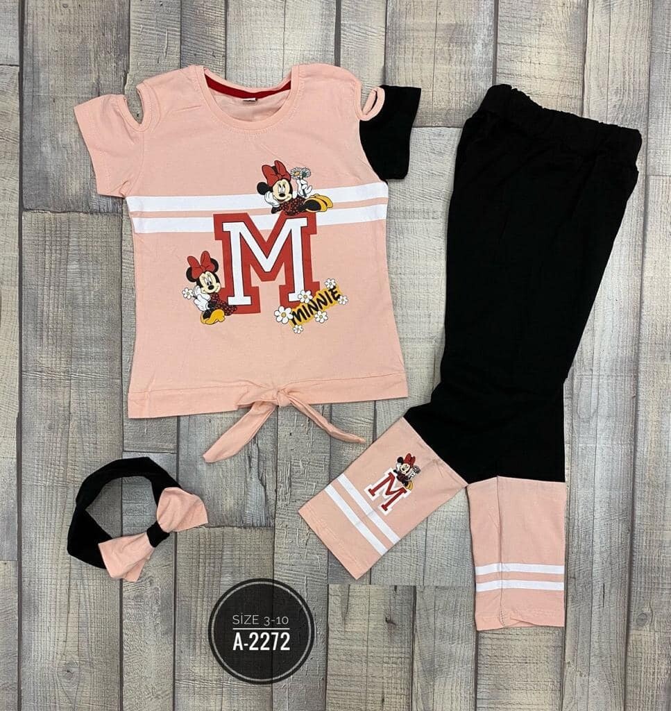 Girls peach 3 piece set