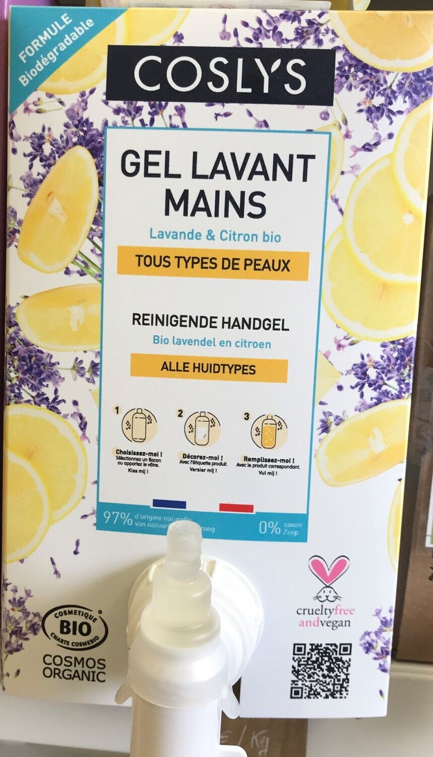 gel lavant mains- Coslys