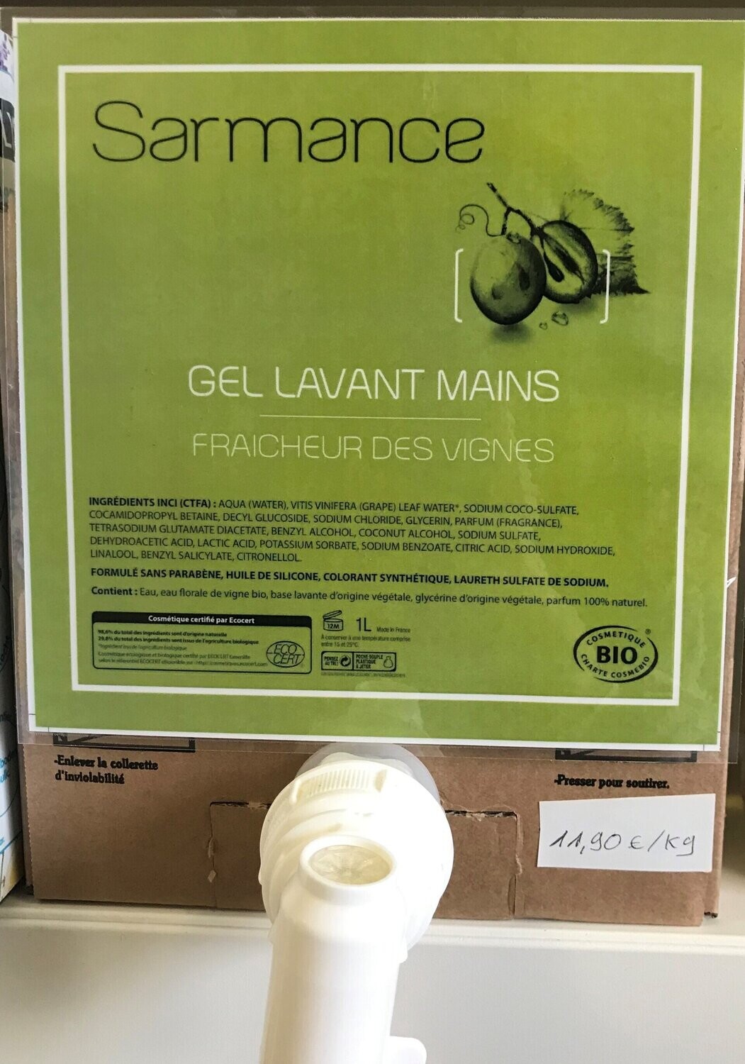 gel lavant mains- Sarmance