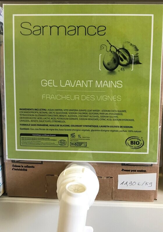 gel lavant mains- Sarmance