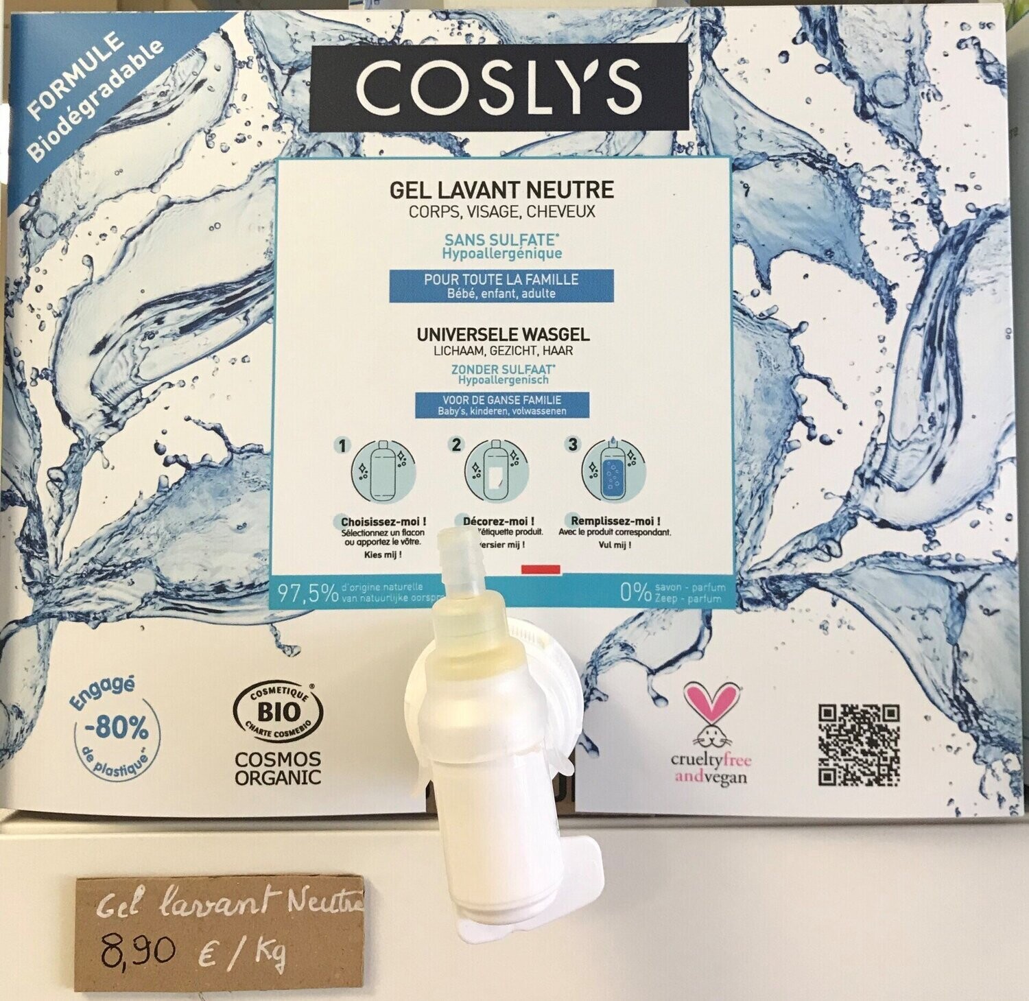 gel lavant neutre- Coslys