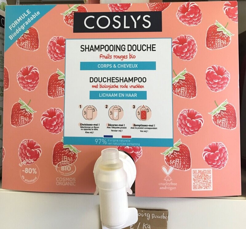 shampooing douche fruits rouges bios- Coslys