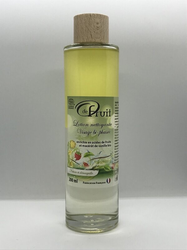 Lotion nettoyante visage bi-phasée O de fruit