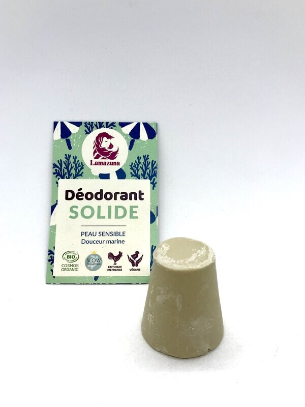 Déodorant solide peau sensible douceur marine Lamazuna