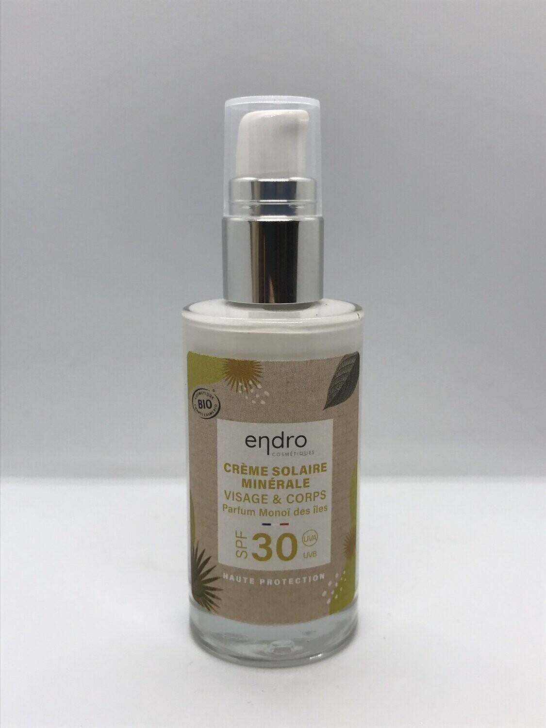 Crème solaire minérale visage et corps SPF 30 Ebdro