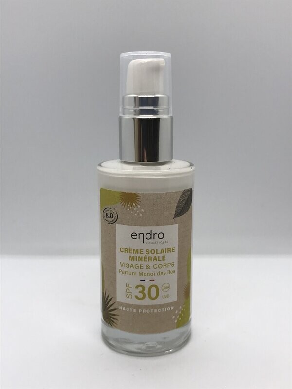 Crème solaire minérale visage et corps SPF 30 Ebdro