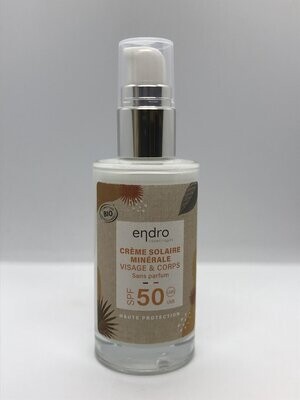 Crème solaire minérale visage et corps SPF 50 Endro