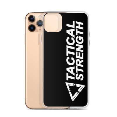 Tactical Strength Black Full Logo iPhone Case