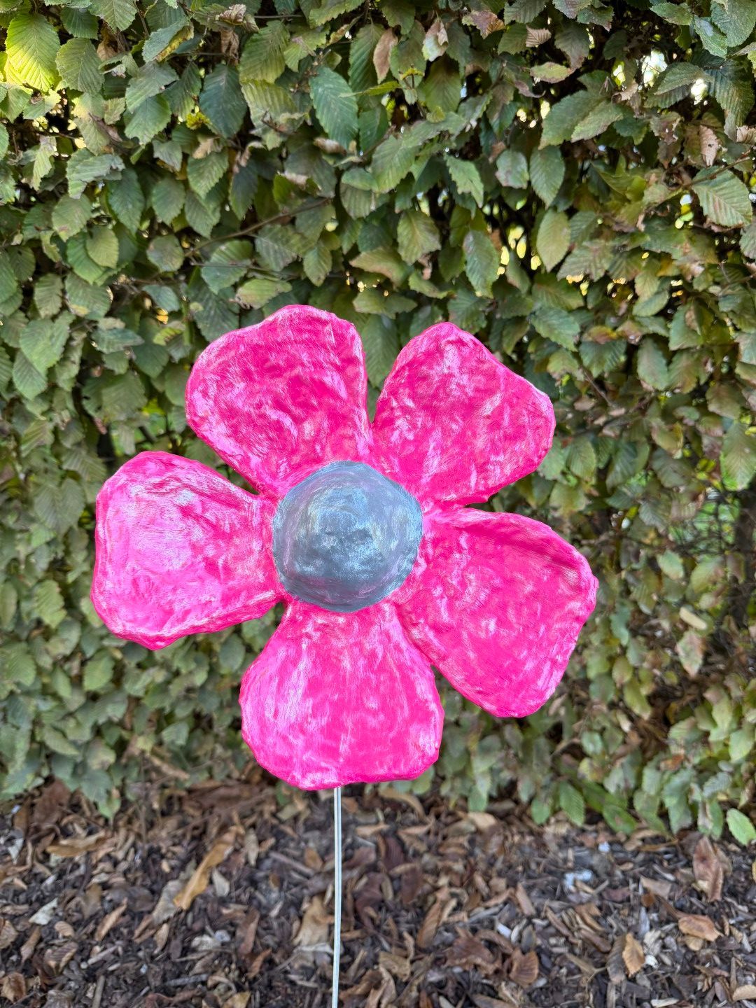 Bloem roze/grijs