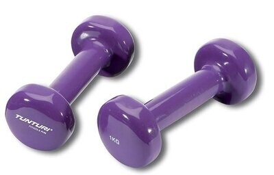 Mancuernas de vinilo Tunturi 1 KG