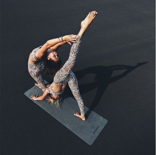 ESTERILLA DE YOGA TUNTURI TPE 3MM ANTRACITA /AMARILLA ESTERILLA DE YOGA TUNTURI TPE 3MM ANTRACITA /AMARILLA