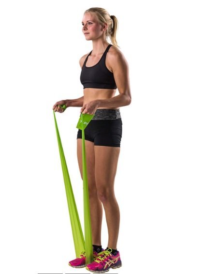 TUNTURI RESISTANCE BAND MEDIUM VERDE NIVEL 2