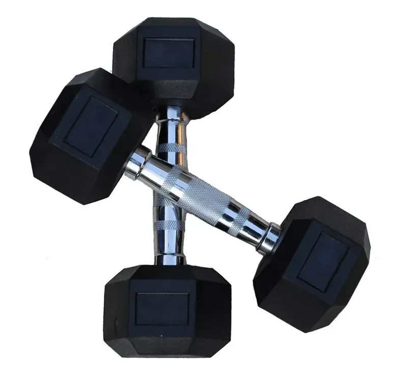 Mancuernas de caucho Body-Solid HEXRU