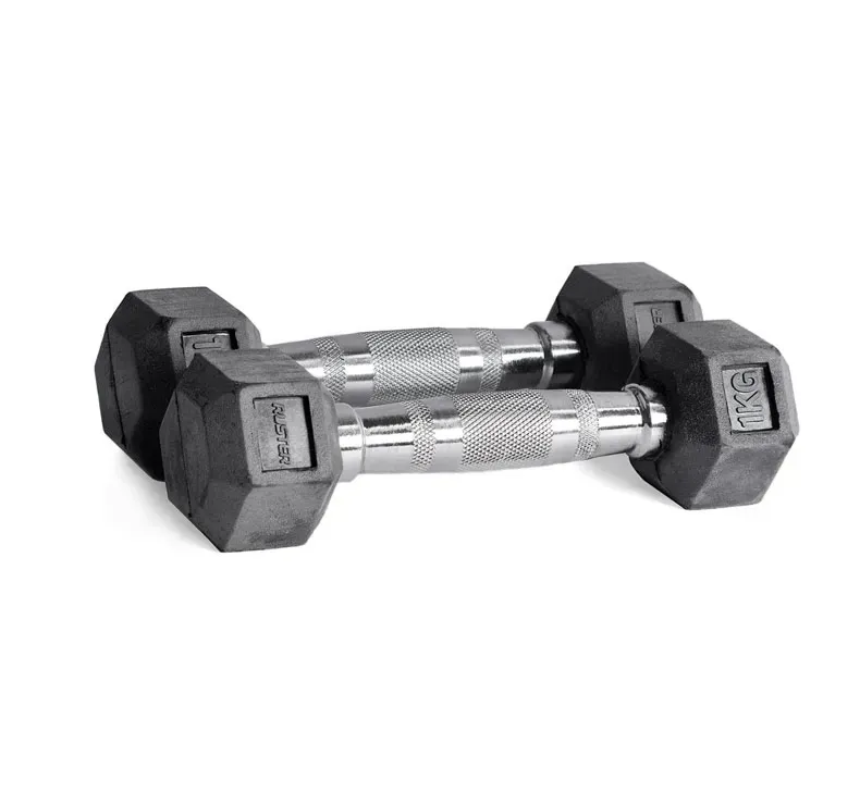 mancuernas Hexagonales goma Ruster (par)