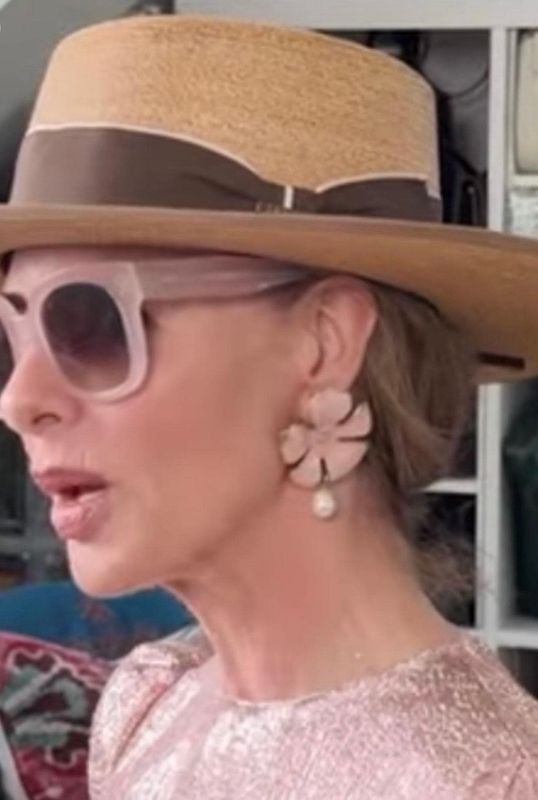 Flower Pearl Drop Earrings | Statement Floral Earrings | Inspired by Trinny Woodall’s Style