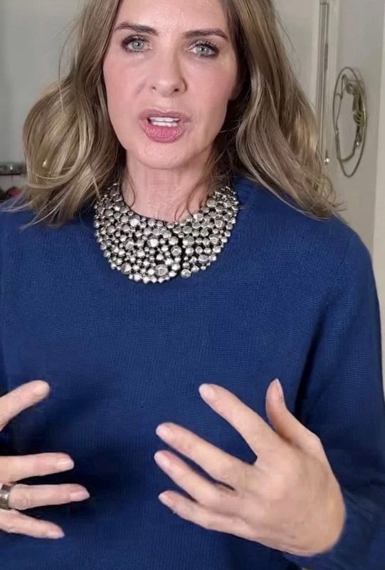 Chunky Silver Pebble Collar Necklace | Statement Ball Necklace | Inspired by Trinny Woodall’s Style