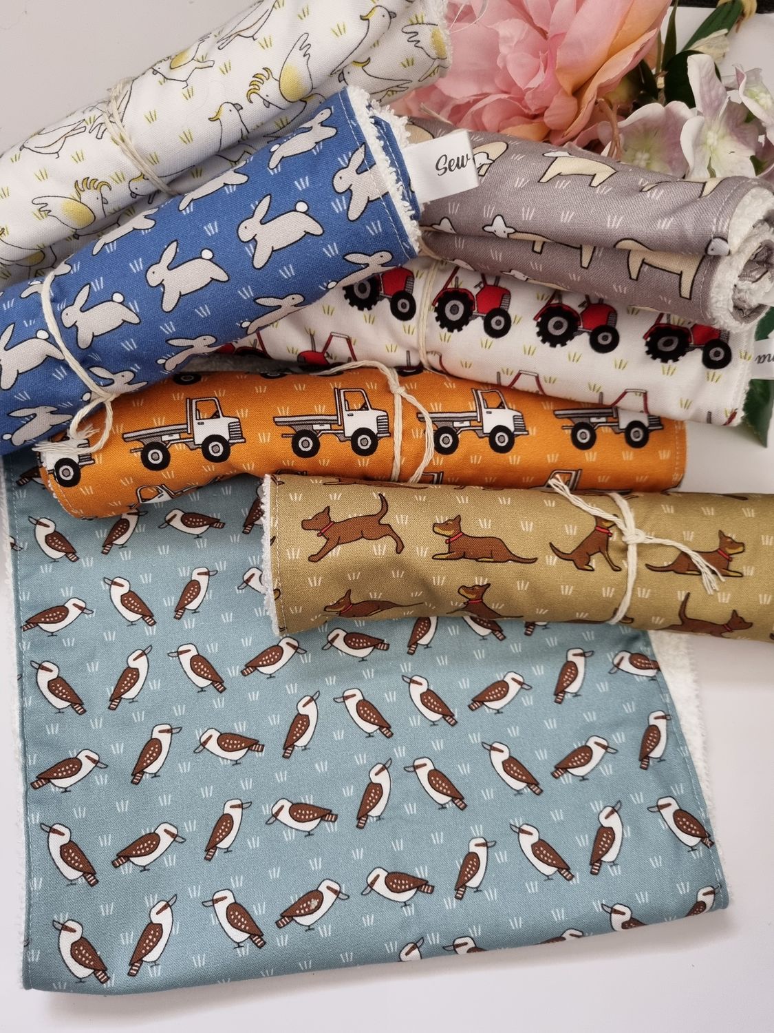 Country Theme, Burp Cloths