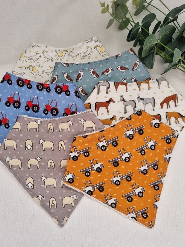 Baby Bandana Bibs - Country Theme