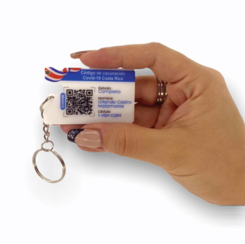 LLAVERO CON CERTIFICADO QR