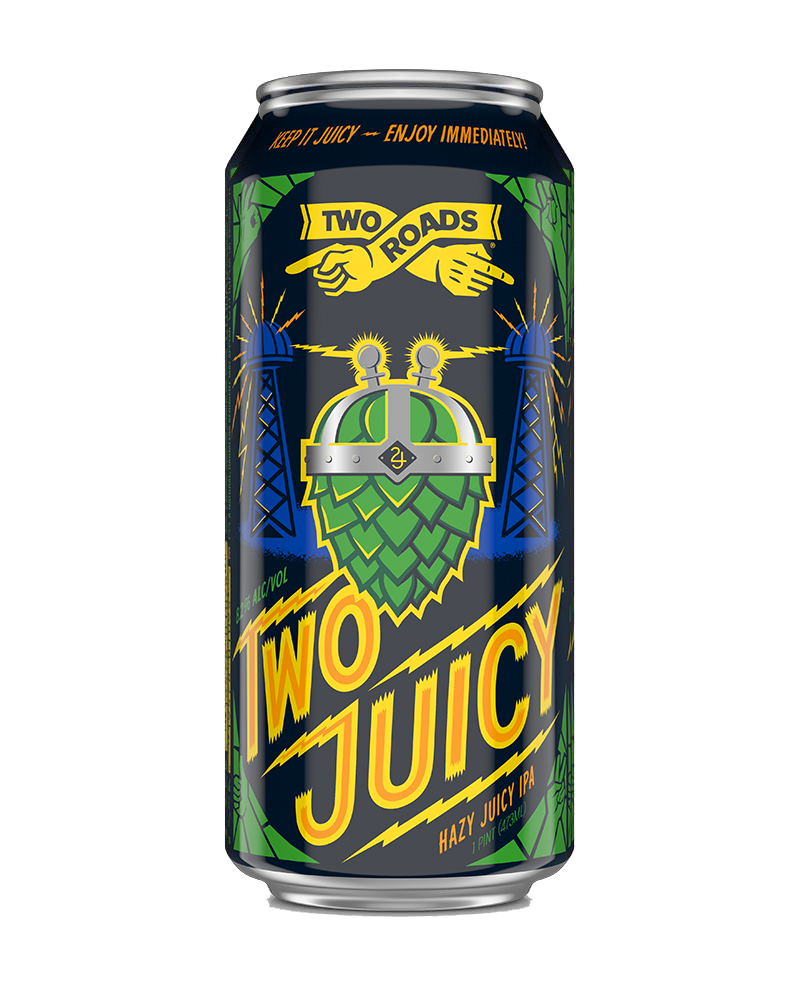 Two Roads Two Juicy Hazy IPA 4 pack 16oz cans