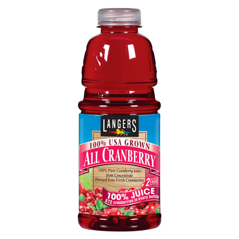 Langers Cranberry Juice Single 32oz bottles