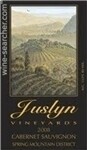 Juslyn Vineyards Cabernet Sauvignon Spring Mountain District 2014 (750 ml)