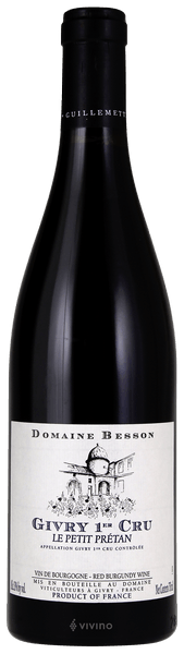 Domaine Besson Givry 1er Cru &#39;Le Petit Pretan&#39; 2023 (750 ml)