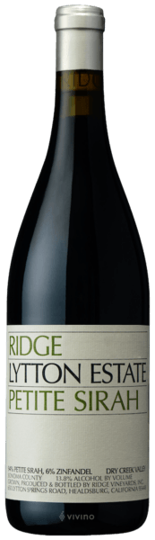 Ridge Vineyards Lytton Estate Petite Sirah 2021 (750 ml)