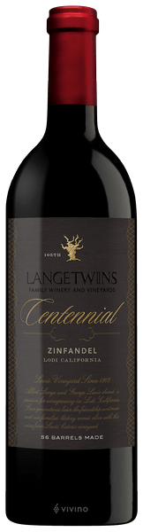 LangeTwins Centennial Zinfandel 2017 (750 ml)