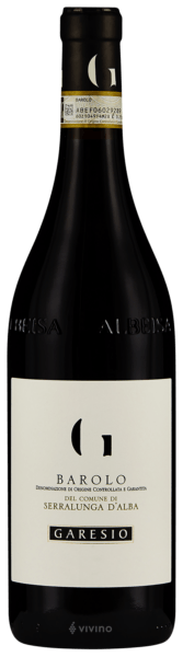 Garesio Barolo del Comune di Serralunga d&#39;Alba 2019 (750 ml)