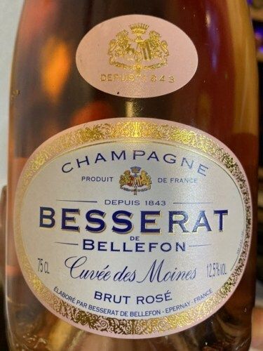 Besserat de Bellefon Cuvee des Moines Brut Rose Champagne (750 ml)