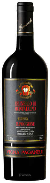 Tenuta Il Poggione Brunello di Montalcino Riserva Vigna Paganelli 2019 (750 ml)