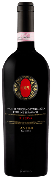 Fantini Opi Montepulciano d&#39;Abruzzo Colline Teramane Riserva 2012 (750 ml)