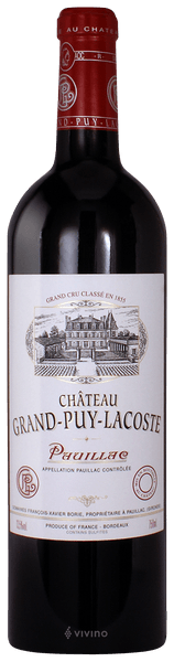 Chateau Grand-Puy-Lacoste Pauillac (Grand Cru Classe) 2018 (750 ml)