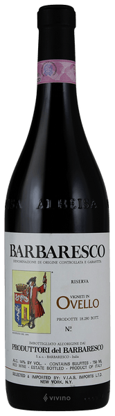 Produttori del Barbaresco Barbaresco Riserva Ovello 2020 (750 ml)