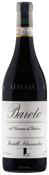 Fratelli Alessandria Barolo Del Comune di Verduno 2020 (750 ml)