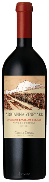Catena Zapata Adrianna Vineyard Mundus Bacillus Terrae Malbec 2021 (750 ml)