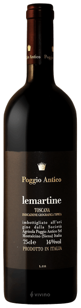Poggio Antico Lemartine Toscana 2020 (750 ml)