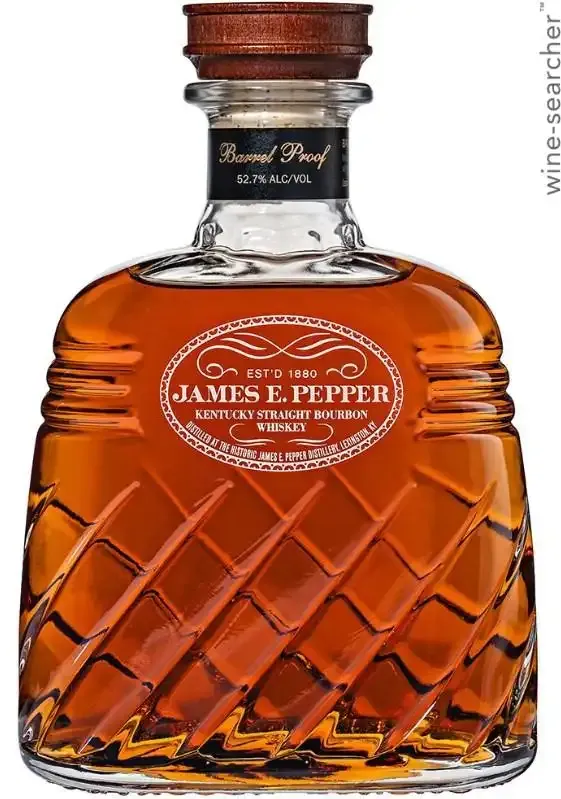 James E. Pepper Decanter Barrel Proof Straight Bourbon Whiskey (750 ml)