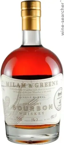 Milam &amp; Greene Single Barrel Straight Bourbon Whiskey 750 ml